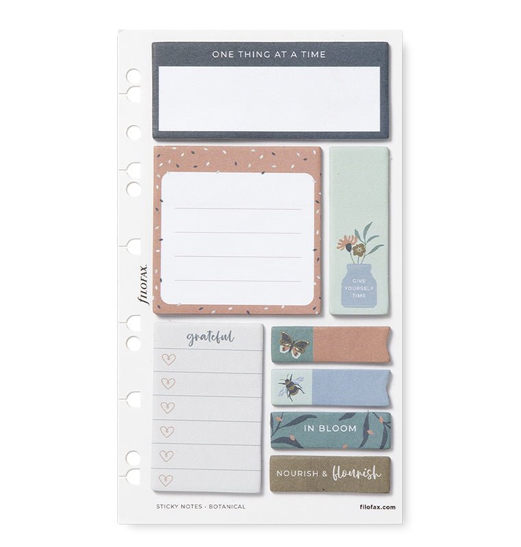 filofax-botanical-sticky-notes-set-multi-fit-a5-personal image 1