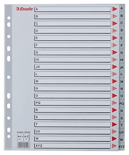 esselte-rubrica-alfabetica-a-z-a4-grigia-divisori-pp-11-fori image 8