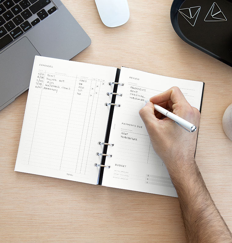 filofax-expense-tracker-refill-a5-minimal-80-gsm image 5