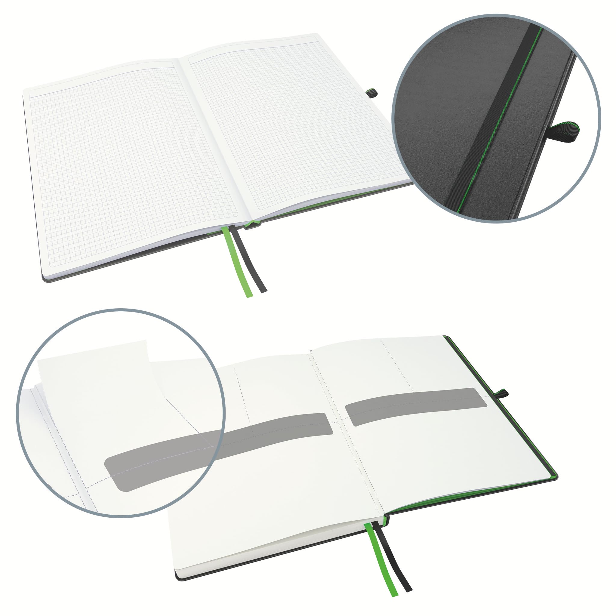 leitz-complete-notebook-a4-quadretti-160-pagine-copertina-rigida-nera image 4