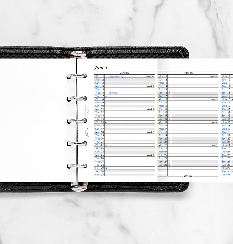 filofax-planner-annuale-verticale-mini-inglese-2027 image 2