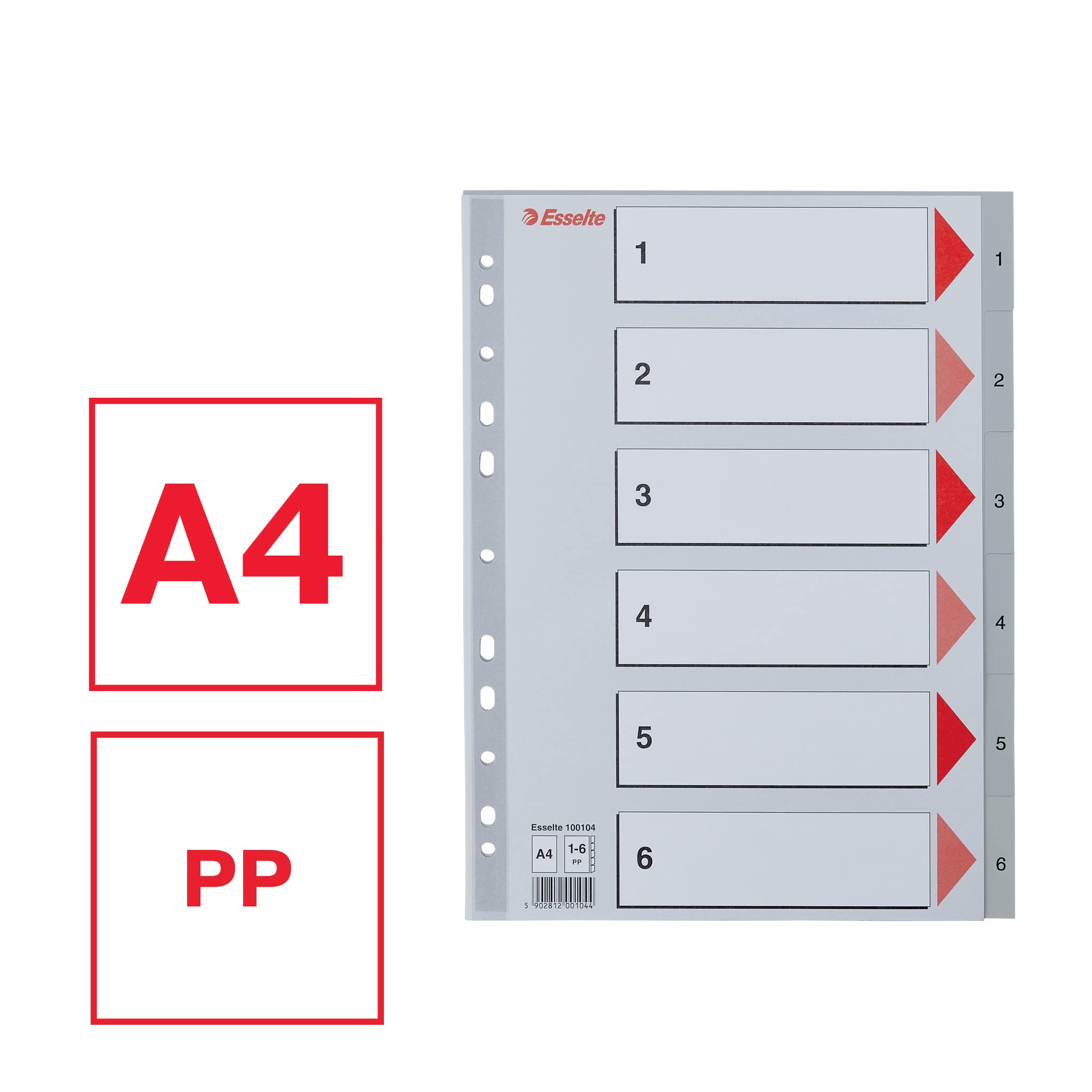 esselte-rubrica-ppl-numerica-1-6-formato-a4-100104-grigia image 3