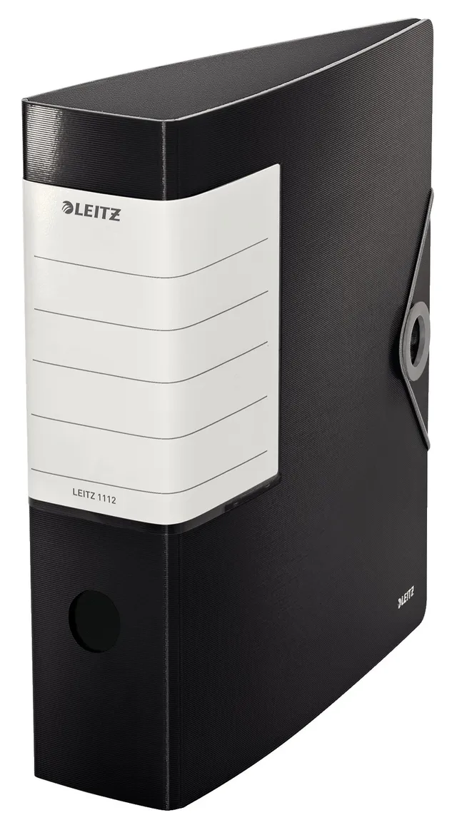 leitz-registratore-in-polyfoam-180-commerciale-dorso-8-2-cm-nero-11120095 image 1