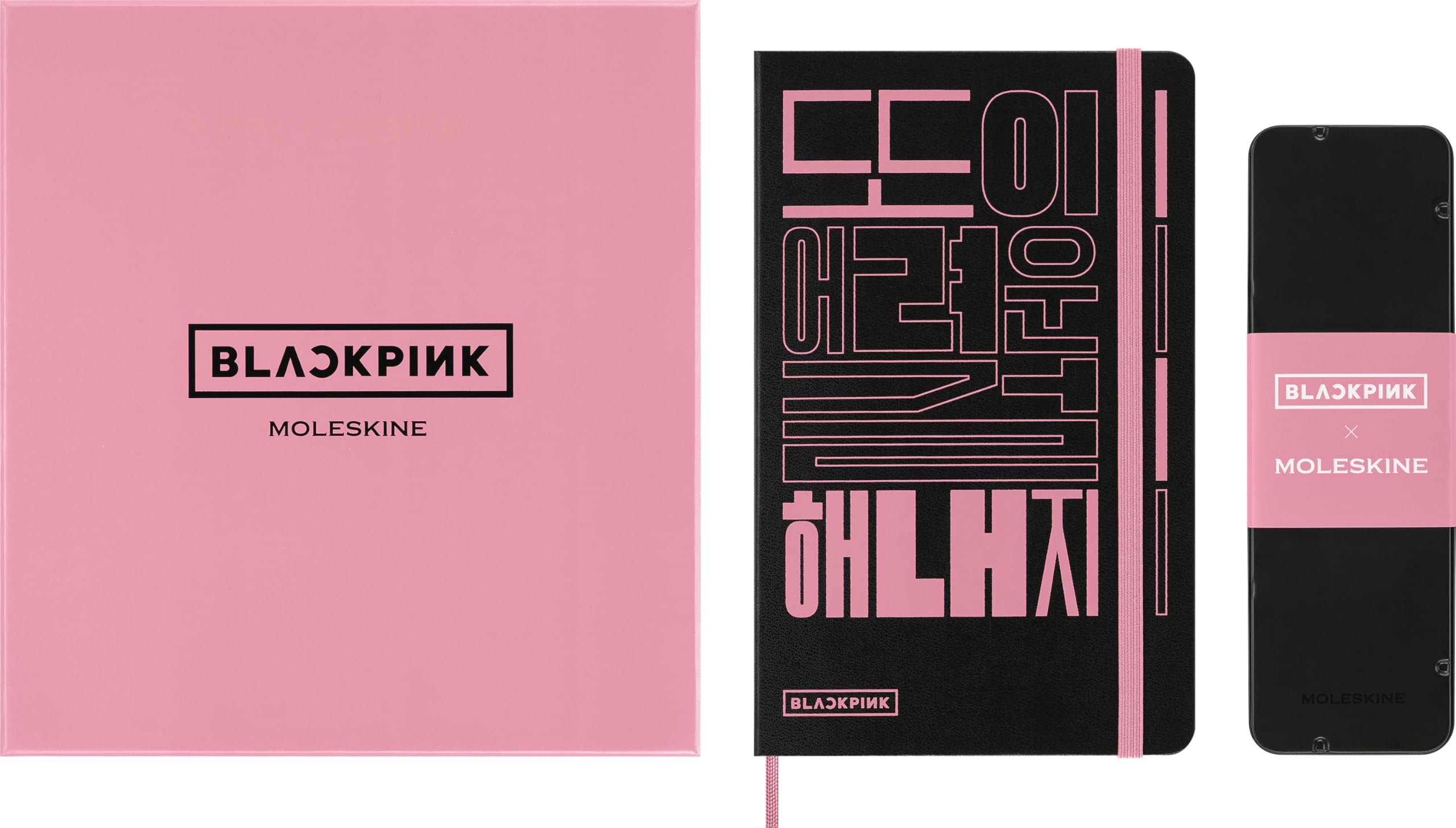 moleskine-x-blackpink-set-sketchbook-large-13x21-cm-5-matite-acquerellabili image 1