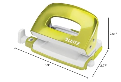 leitz-wow-mini-perforatore-2-fori-metallo-verde-10-fogli image 6