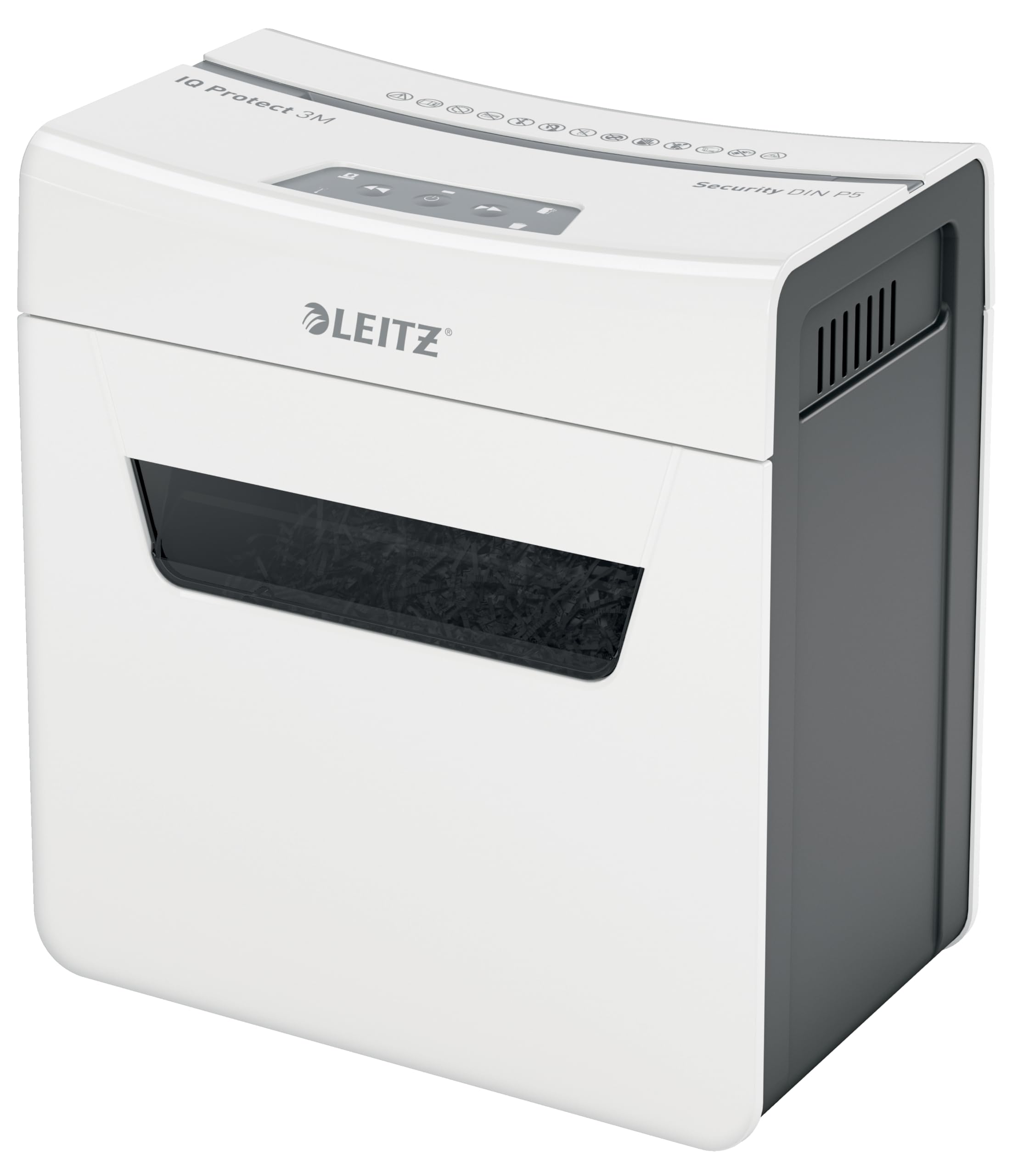 leitz-iq-protect-premium-3m-distruggidocumenti-micro-taglio-p-5-3-fogli-10-l image 1