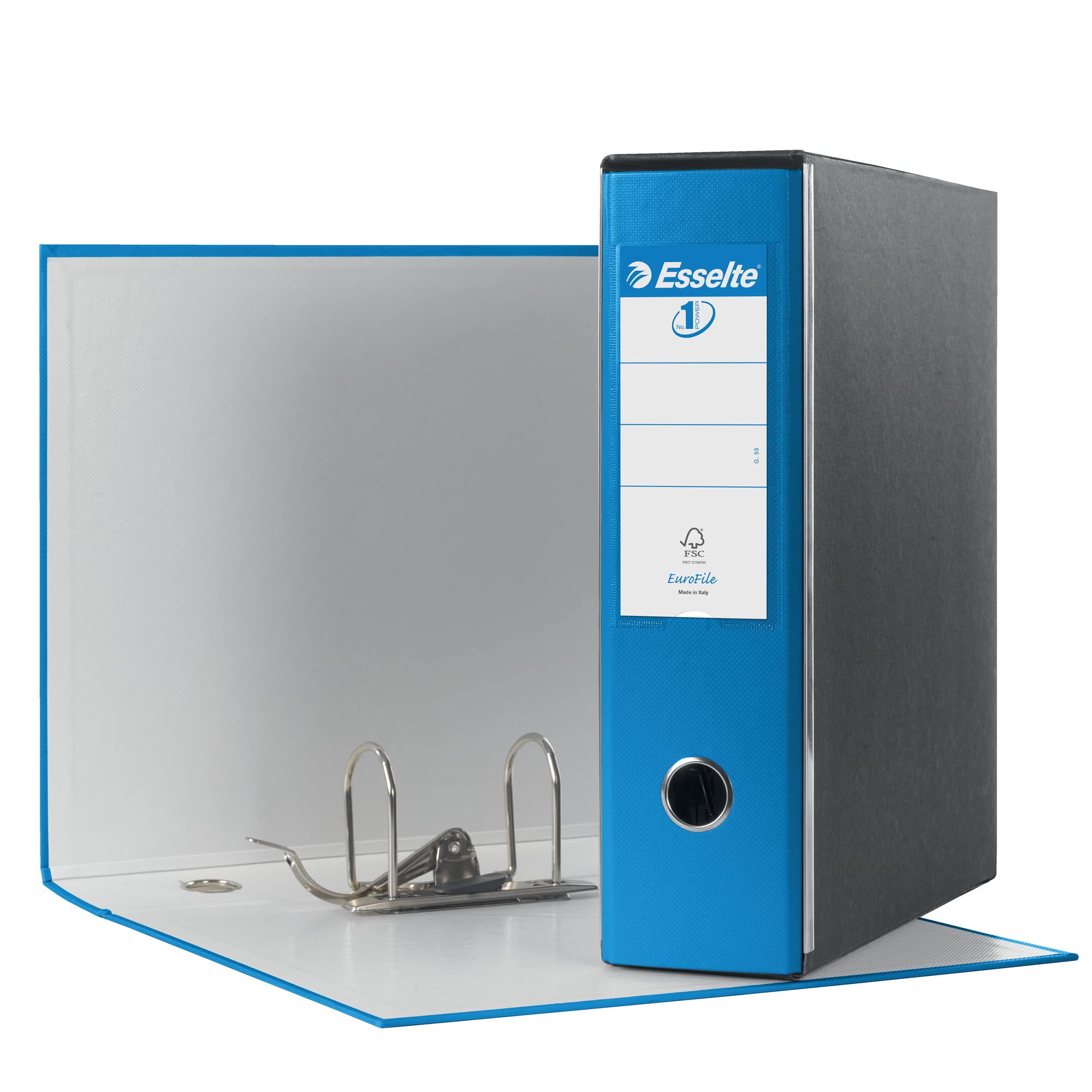 esselte-vivida-g53-eurofile-registratore-commerciale-dorso-8-cm-blu-conf-6-pezzi image 1