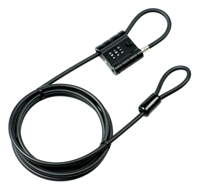 burg-w-chter-725-300-snap-lock-cavo-antifurto-acciaio-3m-nero image 1