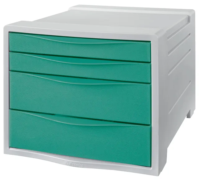 esselte-colour-breeze-cassettiera-4-cassetti-verde image 1