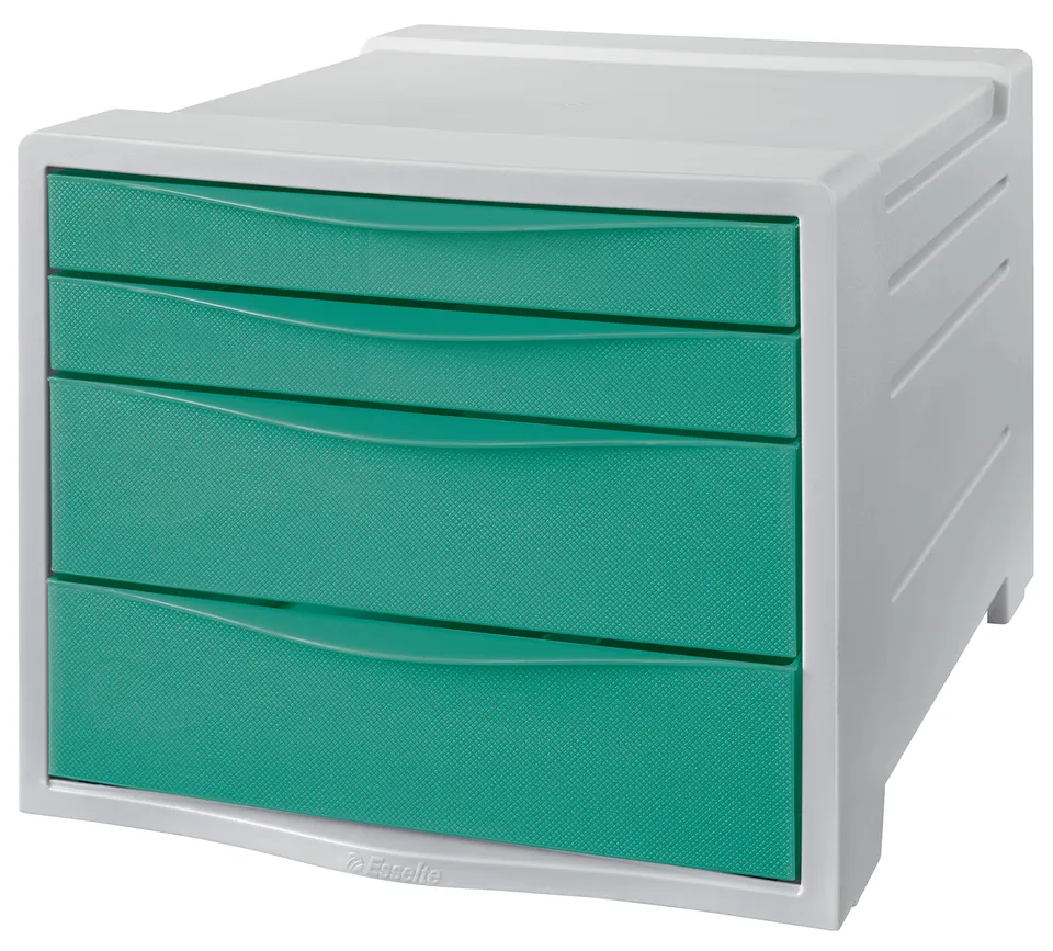 esselte-colour-breeze-cassettiera-4-cassetti-verde image 1