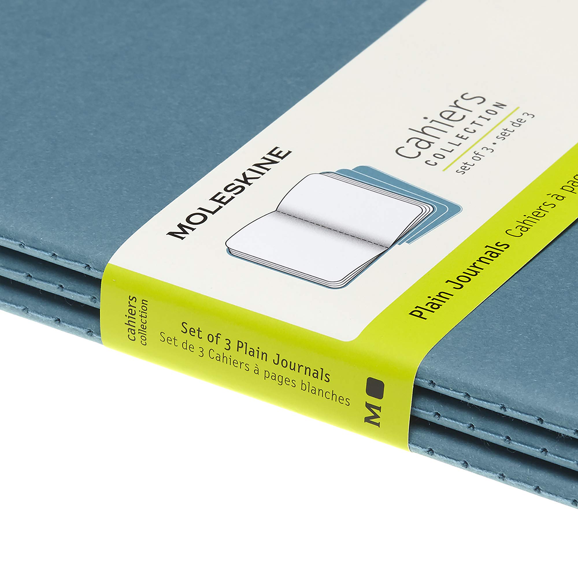 moleskine-cahier-journal-set-3-quaderni-large-13x21-cm-blu-pagine-bianche image 6