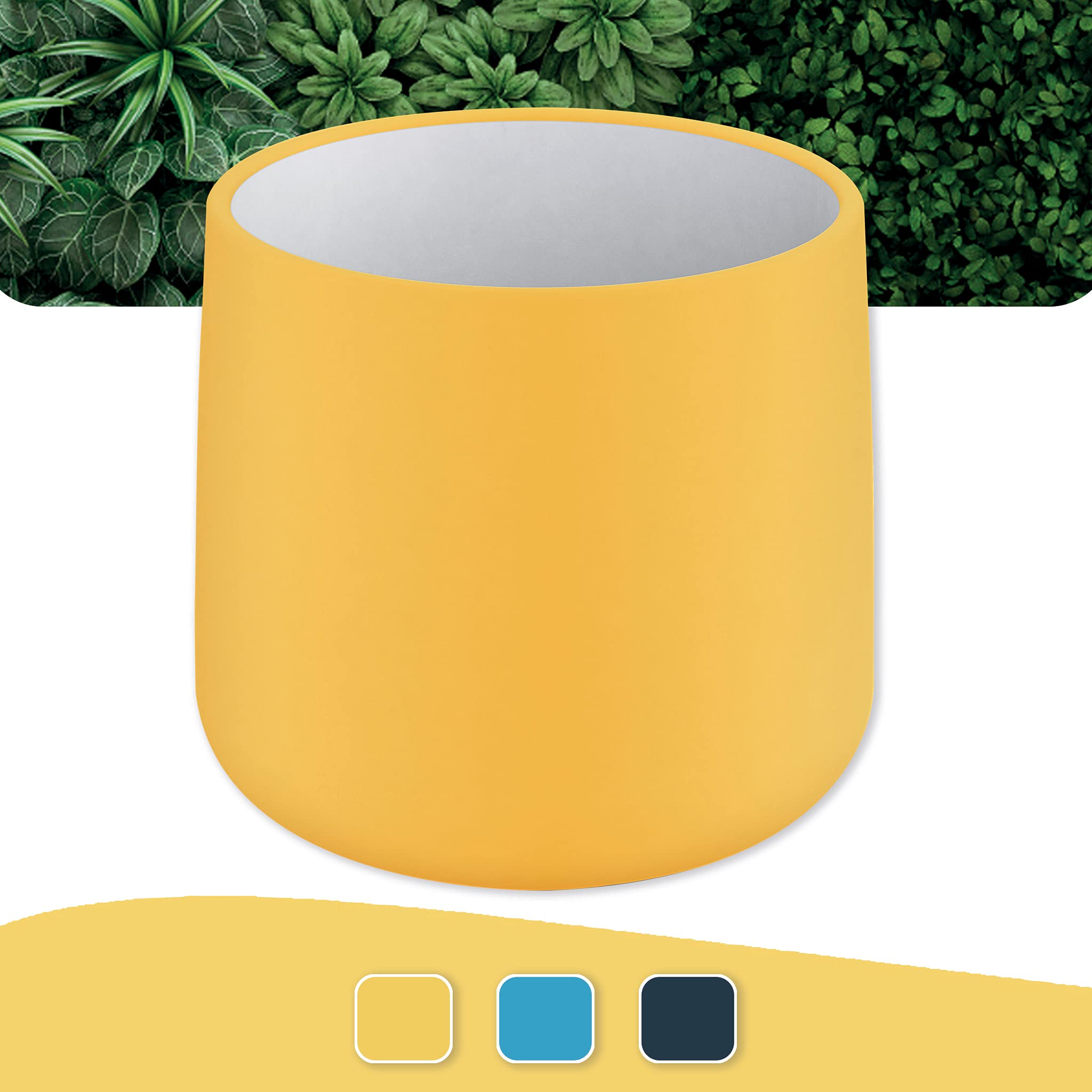 leitz-cosy-vaso-in-ceramica-da-interno-143mm-giallo-caldo image 2