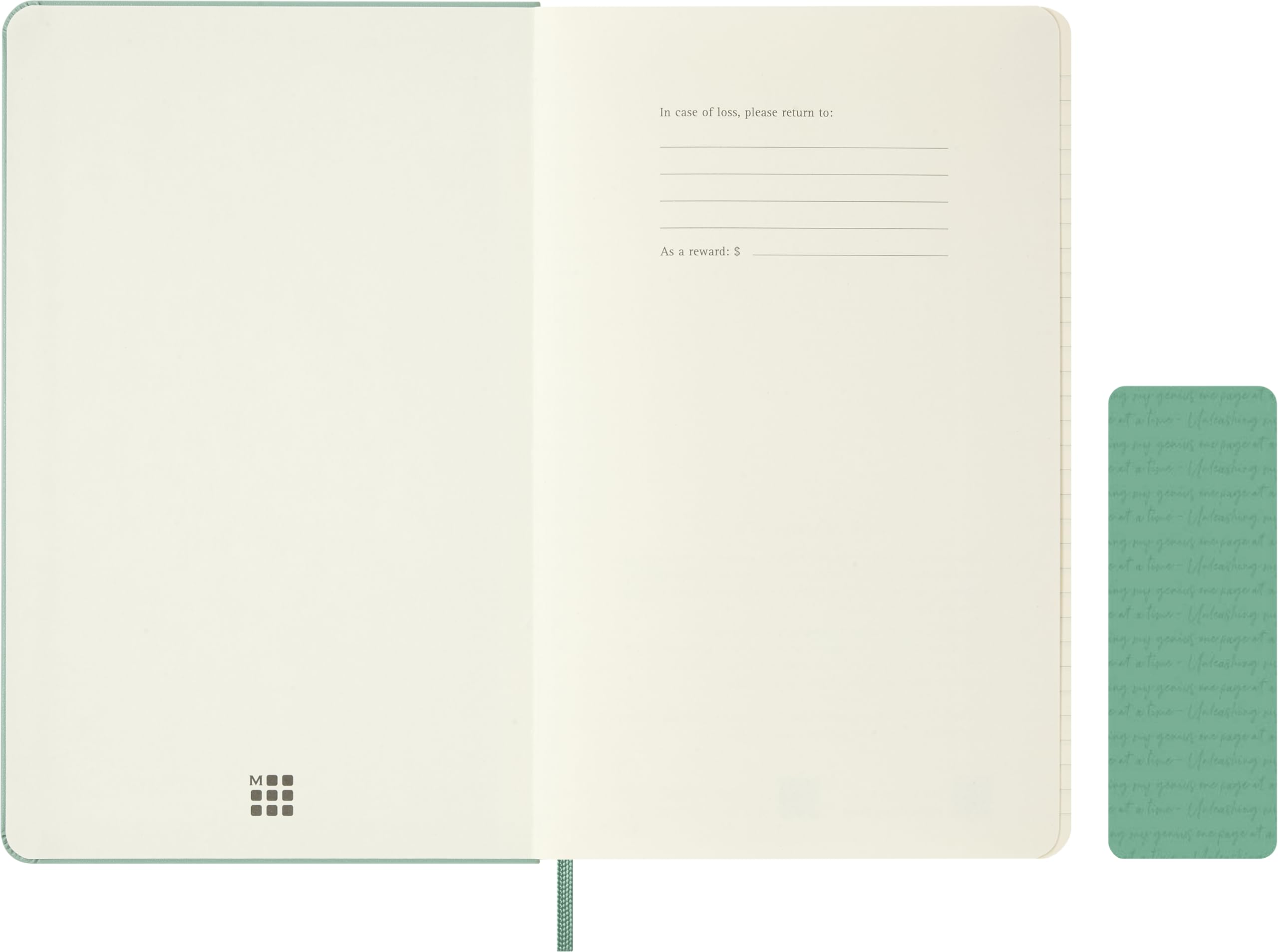 moleskine-classic-notebook-large-13x21-cm-righe-verde-salvia image 3