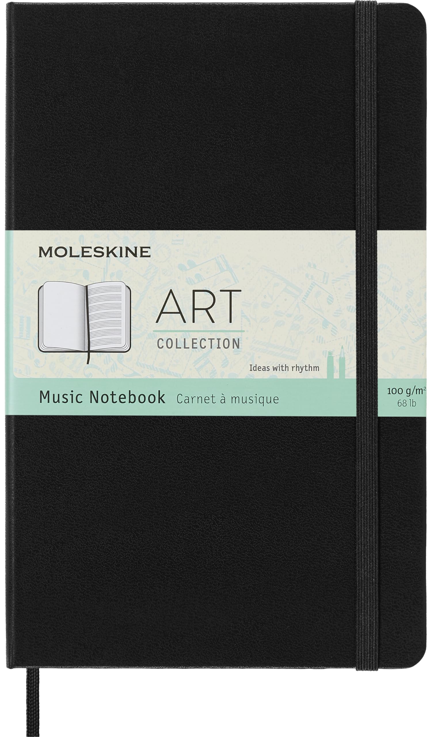 moleskine-music-taccuino-copertina-rigida-nero-spartiti image 1
