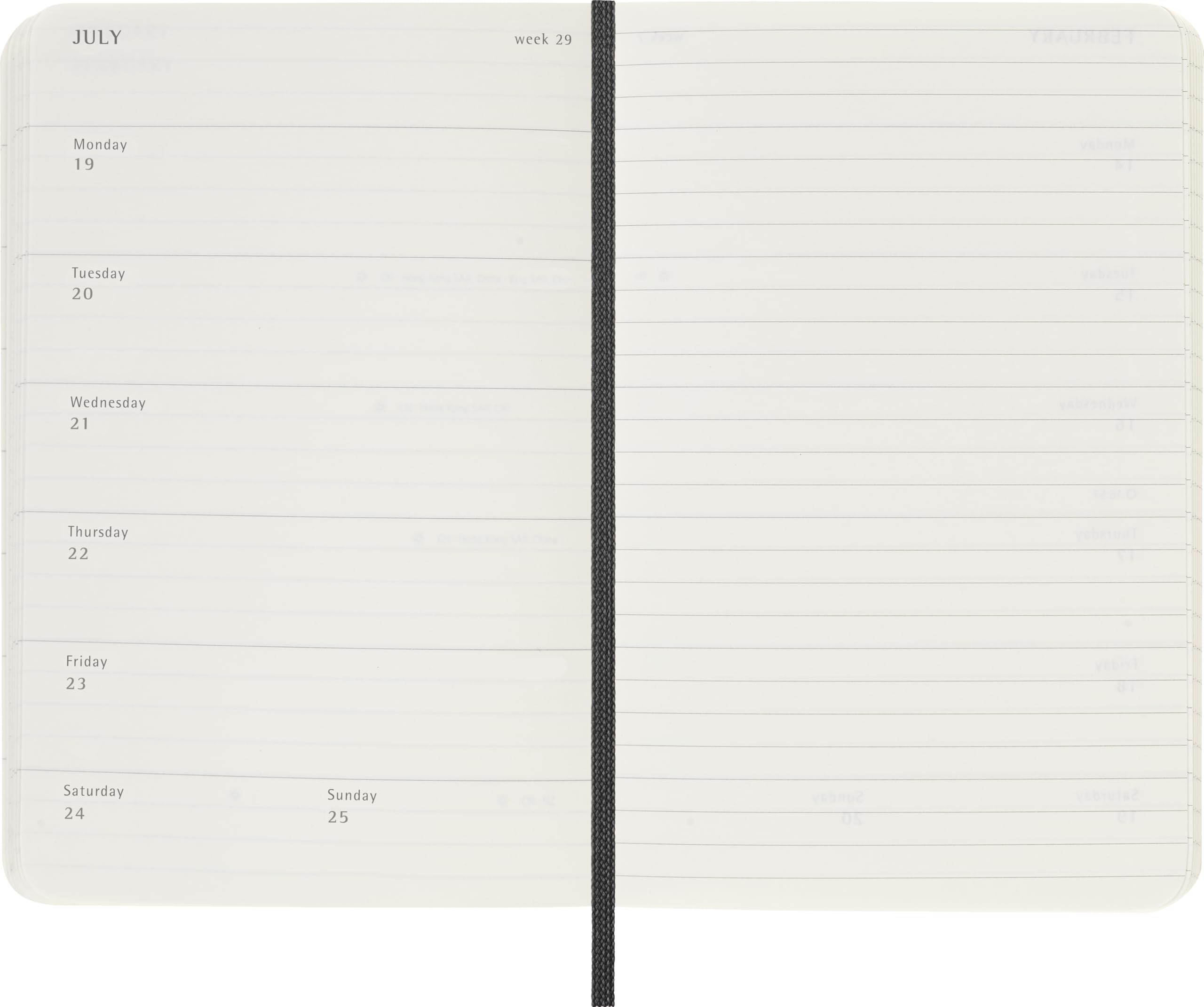 moleskine-agenda-settimanale-2027-pocket-9x14-cm-nera image 3