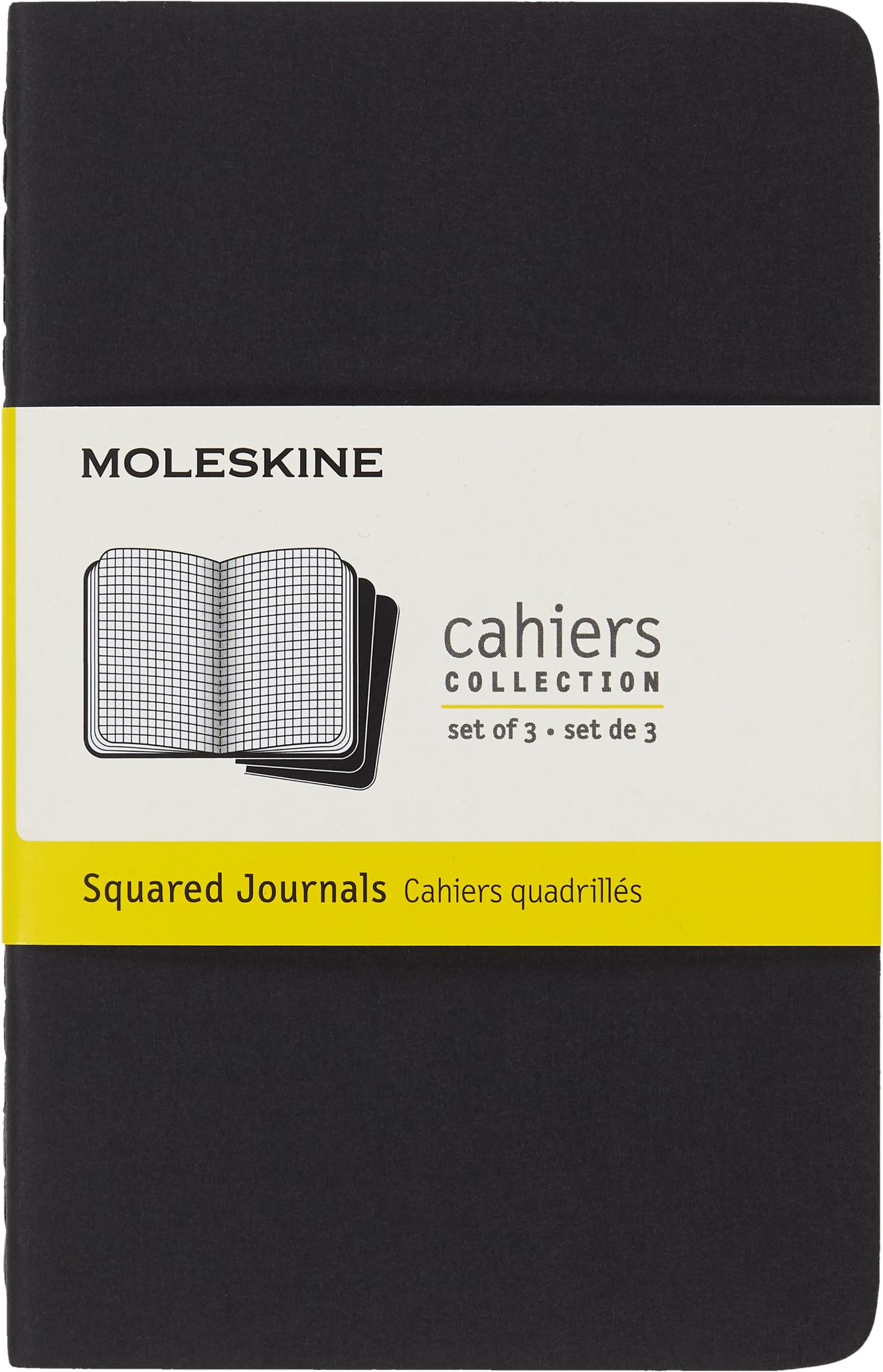 moleskine-cahier-journal-set-3-quaderni-pocket-neri-a-righe-64-pagine image 1