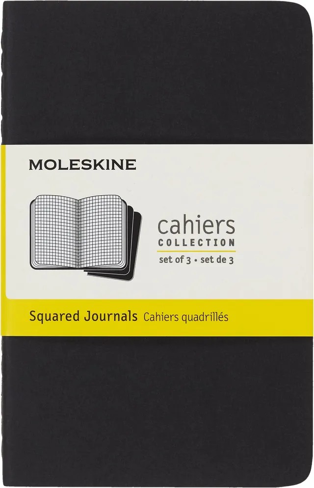 moleskine-cahier-journal-set-3-quaderni-pocket-neri-a-righe-64-pagine image 1