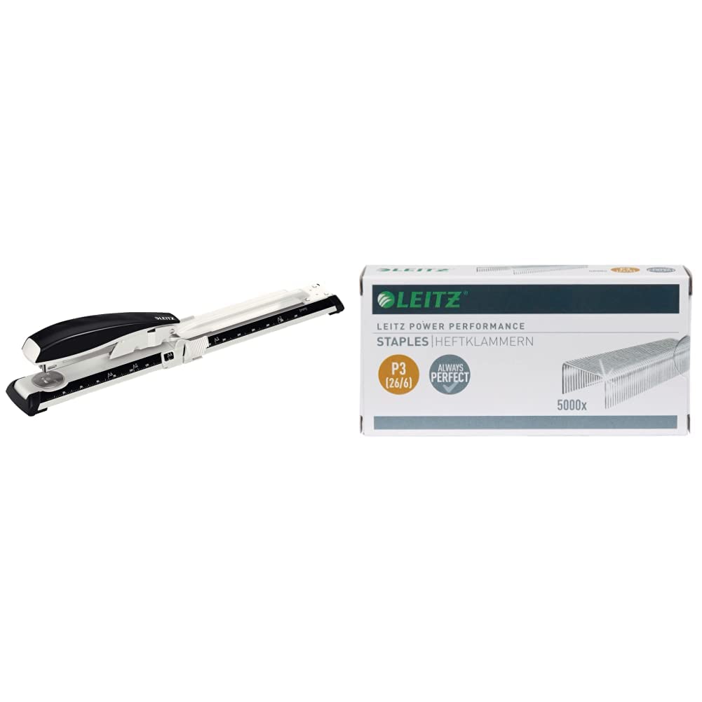 leitz-nexxt-cucitrice-da-ufficio-con-braccio-lungo-40-fogli-nero-55600095 image 4