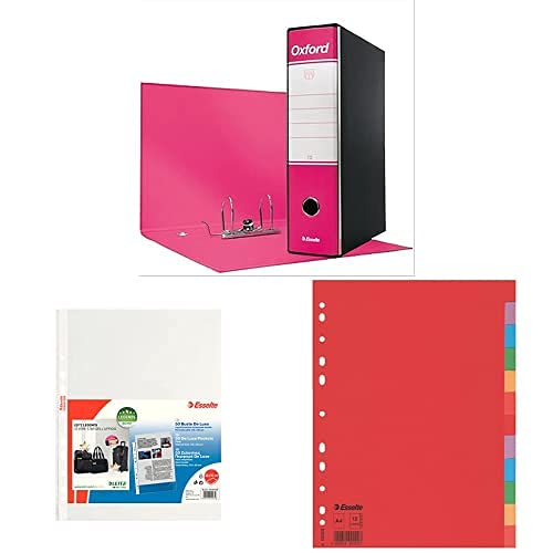 esselte-g83-oxford-registratore-f-to-commerciale-dorso-8-cm-fucsia-6-pezzi-50-bu image 1