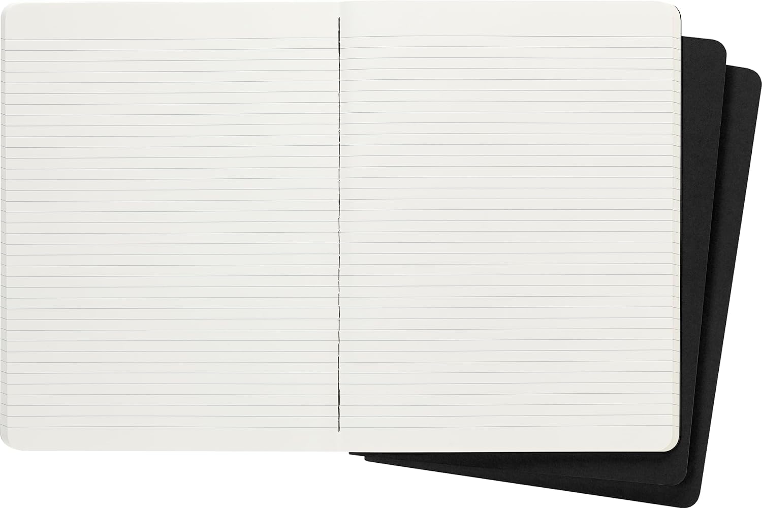 moleskine-cahier-journal-set-3-quaderni-a-righe-nero-xl-19x25-cm image 3