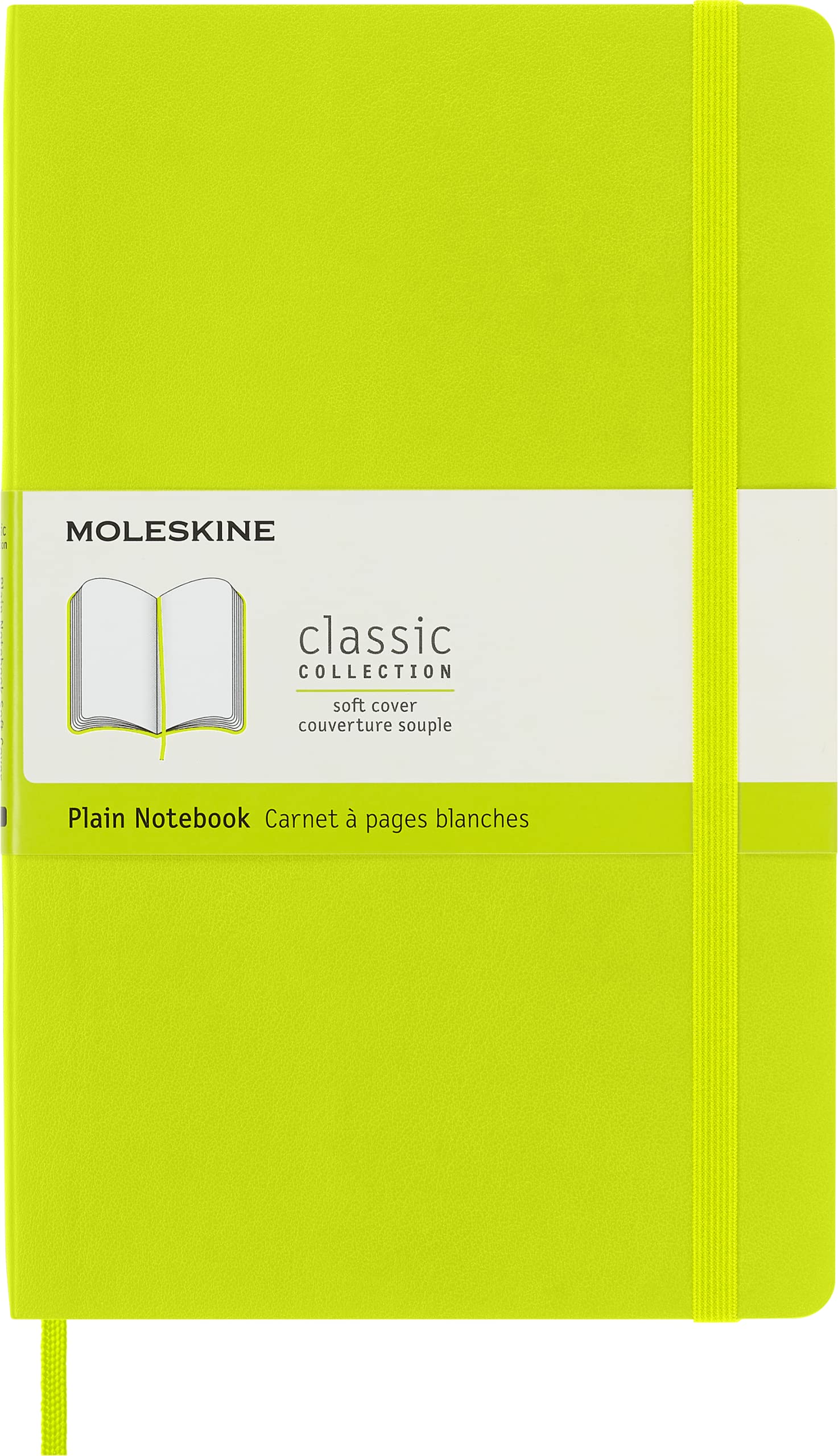 moleskine-classic-notebook-large-13x21-cm-verde-limone-pagine-bianche image 1