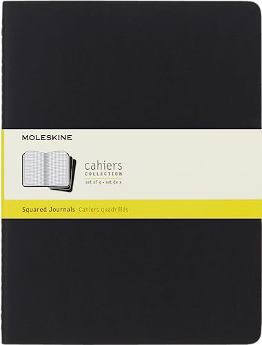 moleskine-cahier-journal-set-3-quaderni-xl-19x25-cm-nero-quadretti-120-pagine image 7