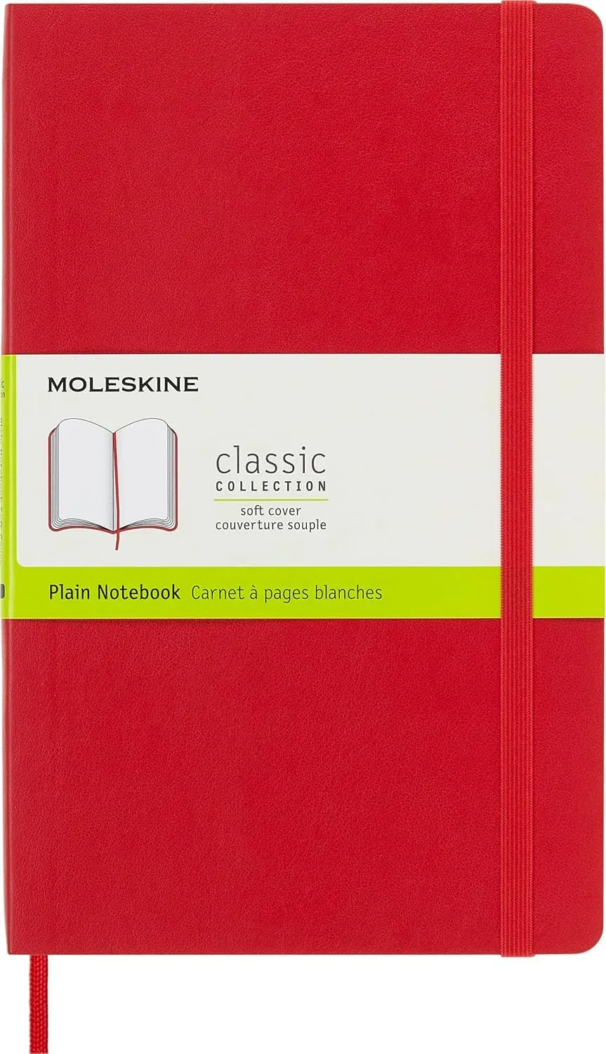 moleskine-classic-notebook-taccuino-pagine-bianche-large-13x21-cm-rosso-scarlatt image 1