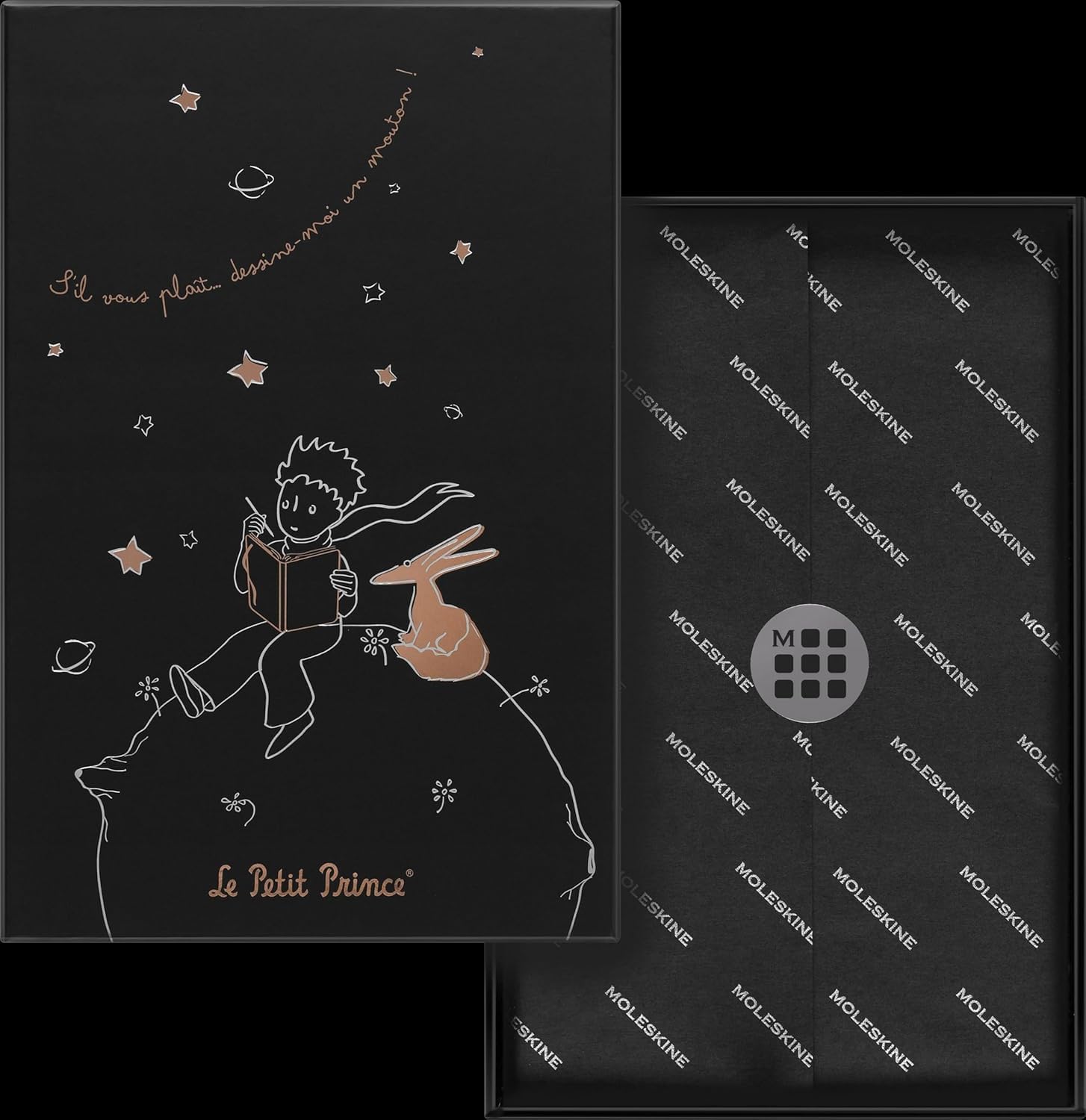 moleskine-le-petit-prince-taccuino-righe-large-13x21-cm-nero image 2