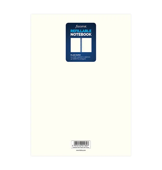 filofax-notebook-refill-fogli-bianchi-a4 image 1