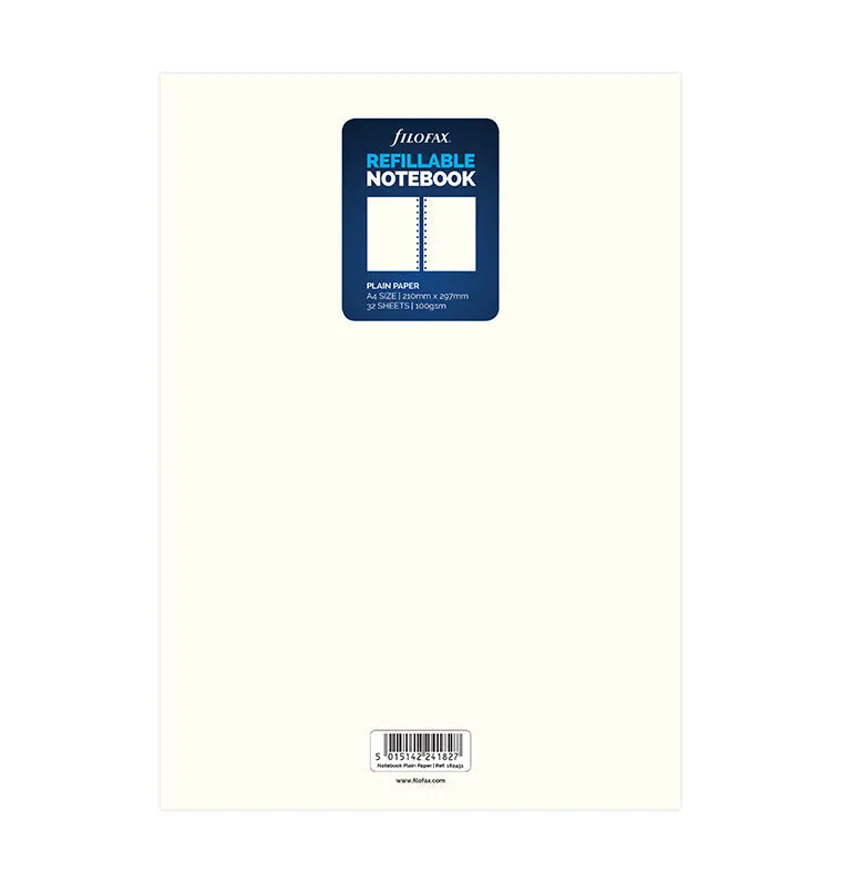 filofax-notebook-refill-fogli-bianchi-a4 image 1