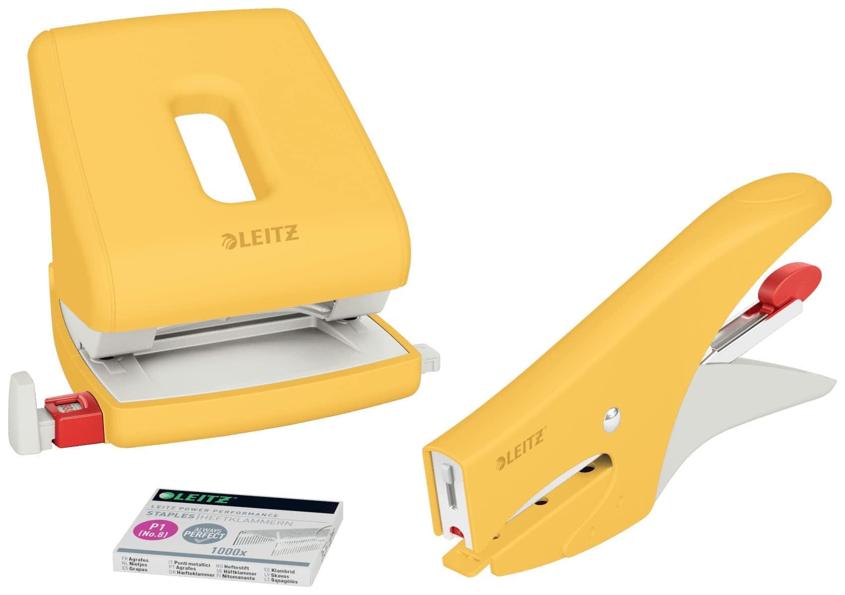 leitz-cosy-cucitrice-a-pinza-15-fogli-giallo-caldo-56450019 image 6