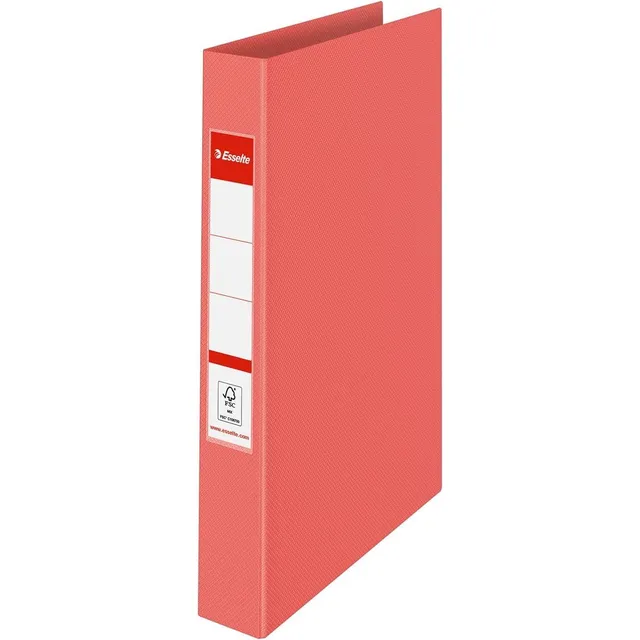 esselte-colour-breeze-raccoglitore-a-2-anelli-a4-42-mm-corallo-190-fogli image 1