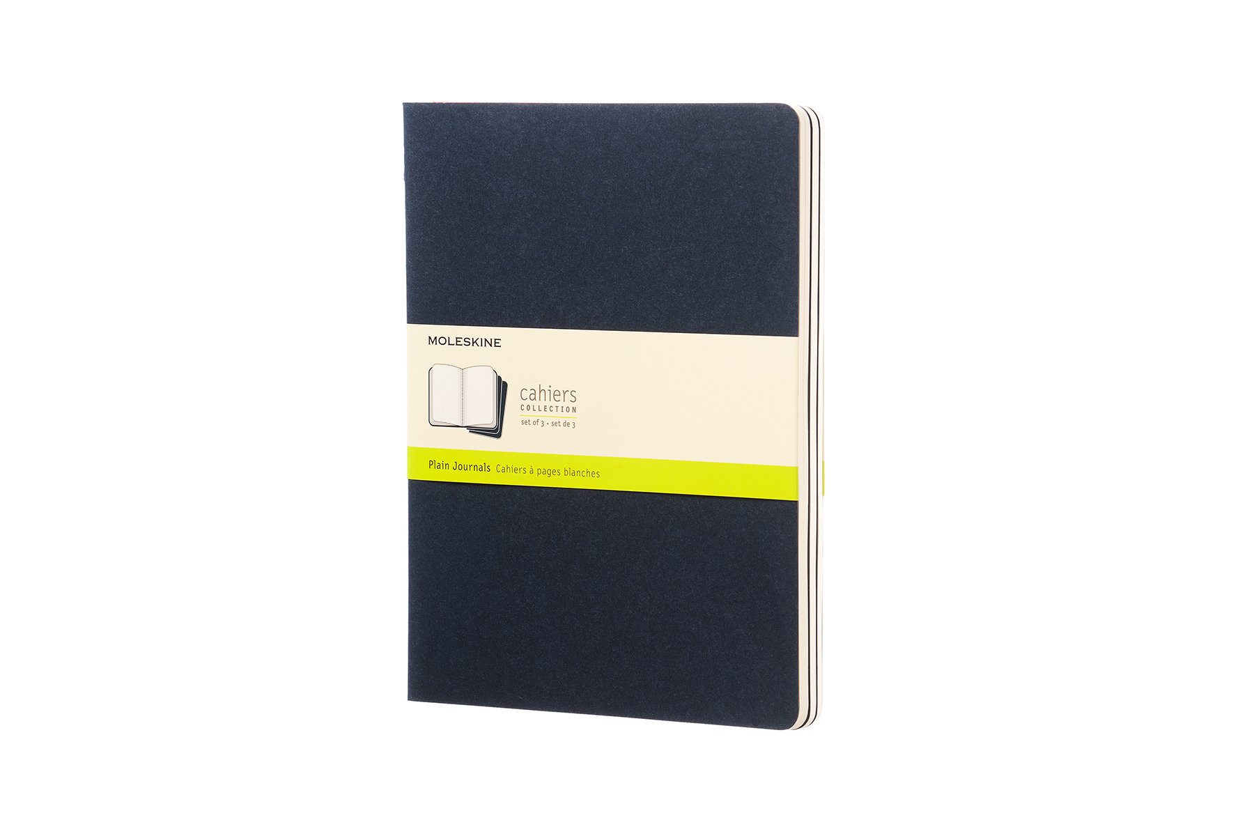 moleskine-cahier-journal-pagina-bianca-blu-set-3-quaderni image 3