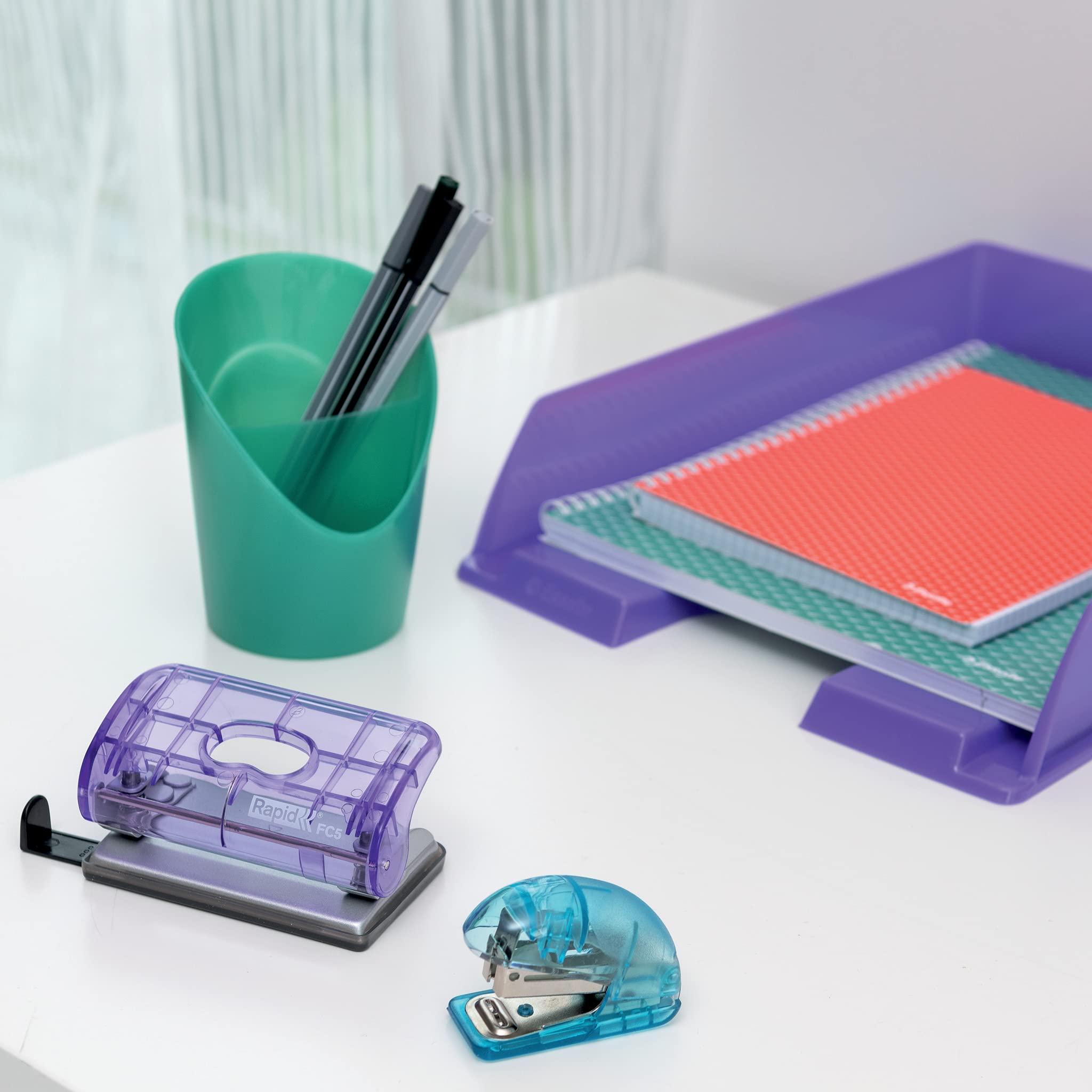 esselte-rapid-colour-breeze-mini-cucitrice-10-fogli-viola-5001532 image 4