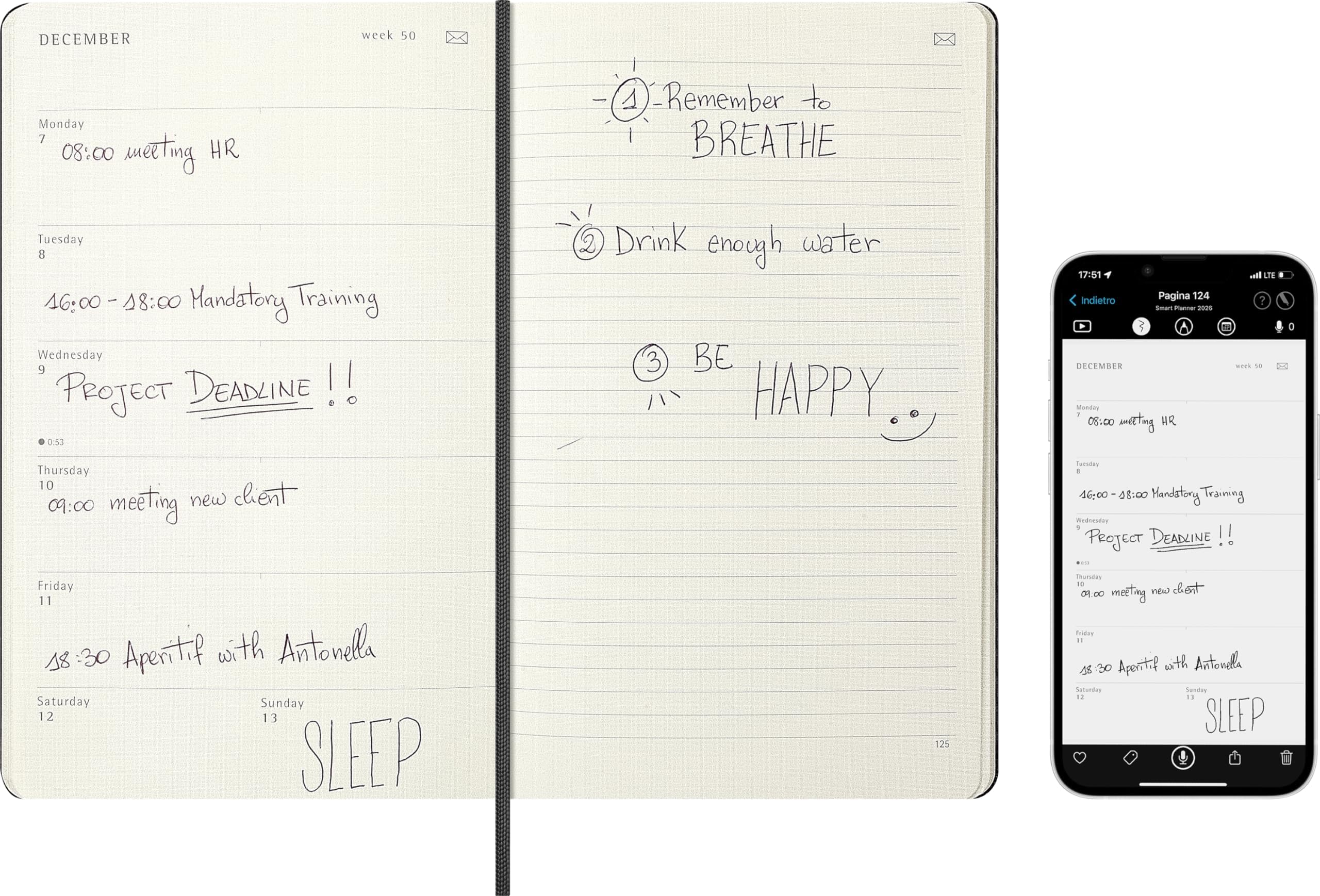 moleskine-smart-planner-2026-settimanale-large-13x21-cm-nero image 4