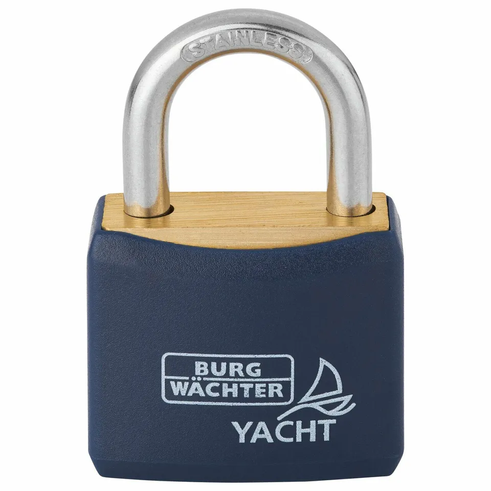 burg-w-chter-460-ni-30-lucchetto-in-ottone-blu-30mm image 1