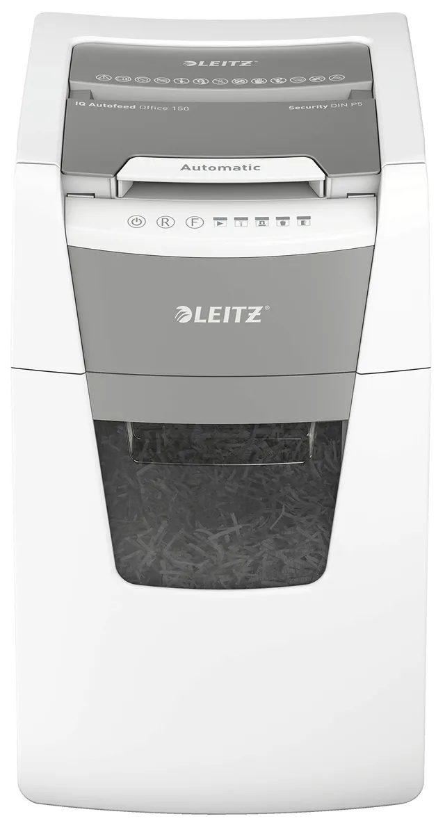 leitz-iq-autofeed-office-p5-distruggidocumenti-automatico-150-fogli-60-litri-bia image 1