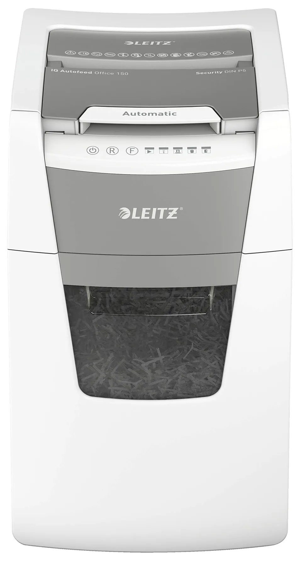 leitz-iq-autofeed-office-p5-distruggidocumenti-automatico-150-fogli-60-litri-bia image 1