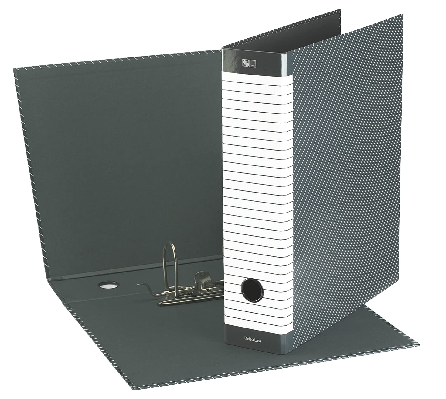 esselte-delsoline-g13-registratore-commerciale-dorso-8-cm-grigio image 3