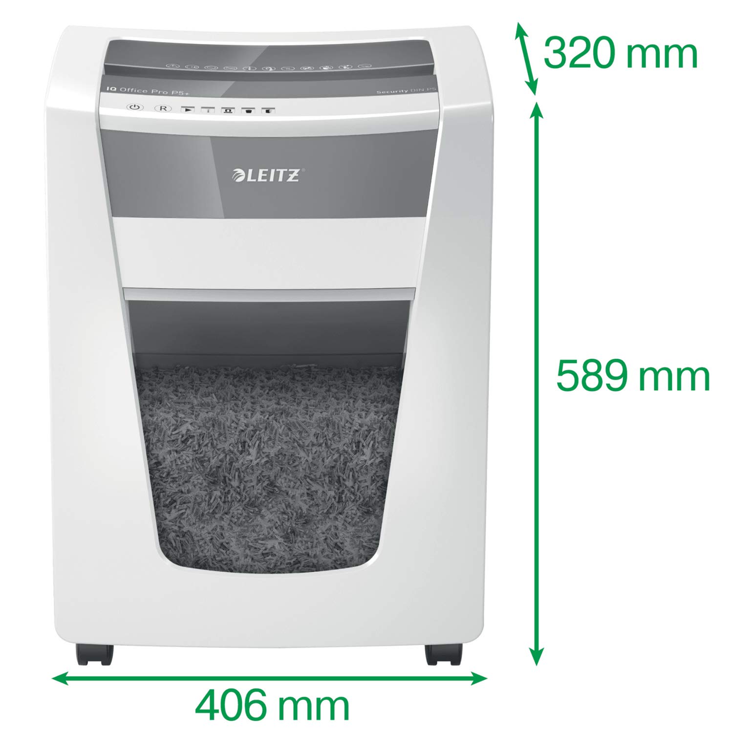 leitz-iq-office-pro-distruggidocumenti-microtaglio-p5-7-fogli-30l-bianco image 3