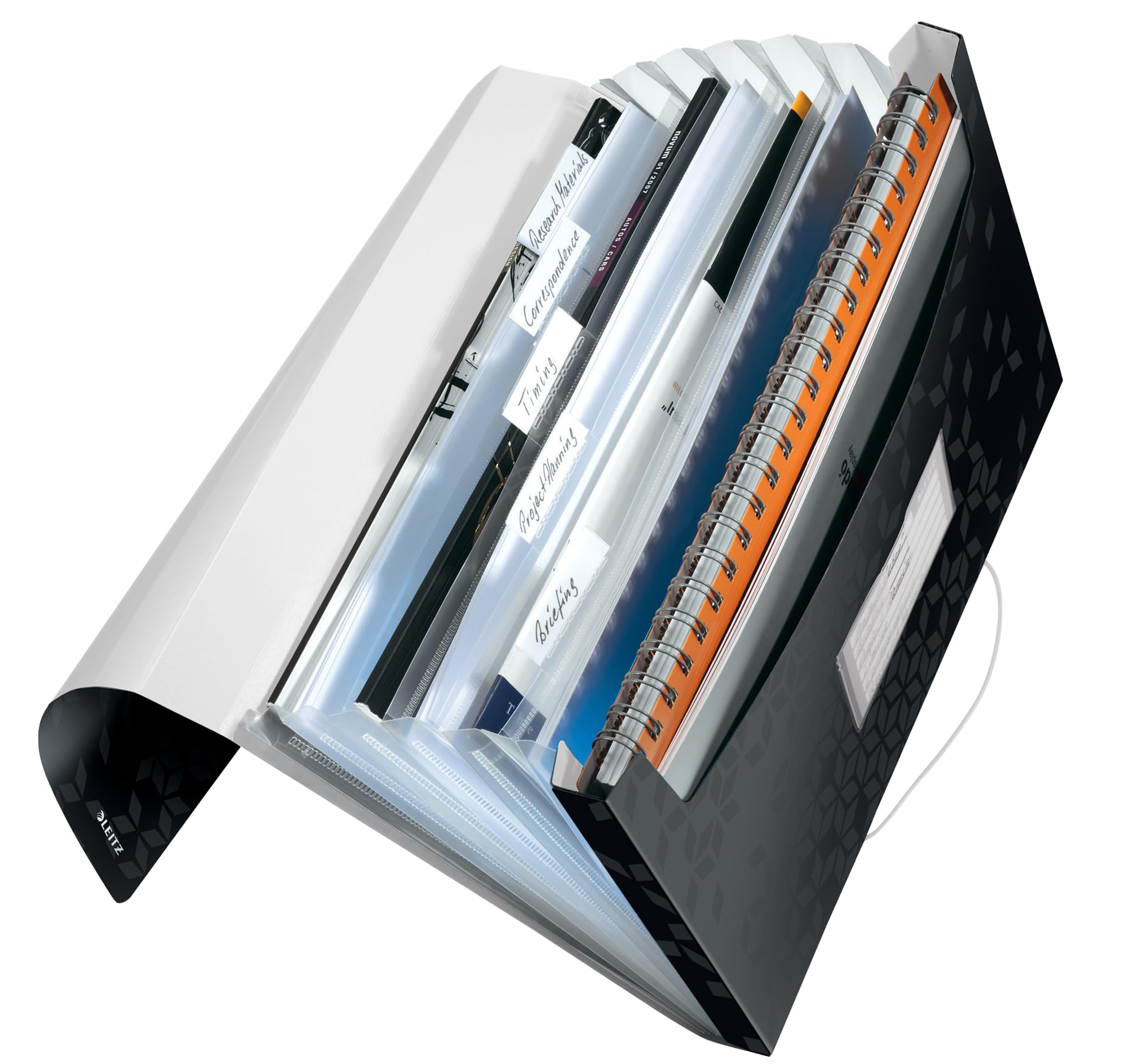 leitz-wow-cartella-progetti-a4-a-soffietto-6-scomparti-acqua-marina image 7