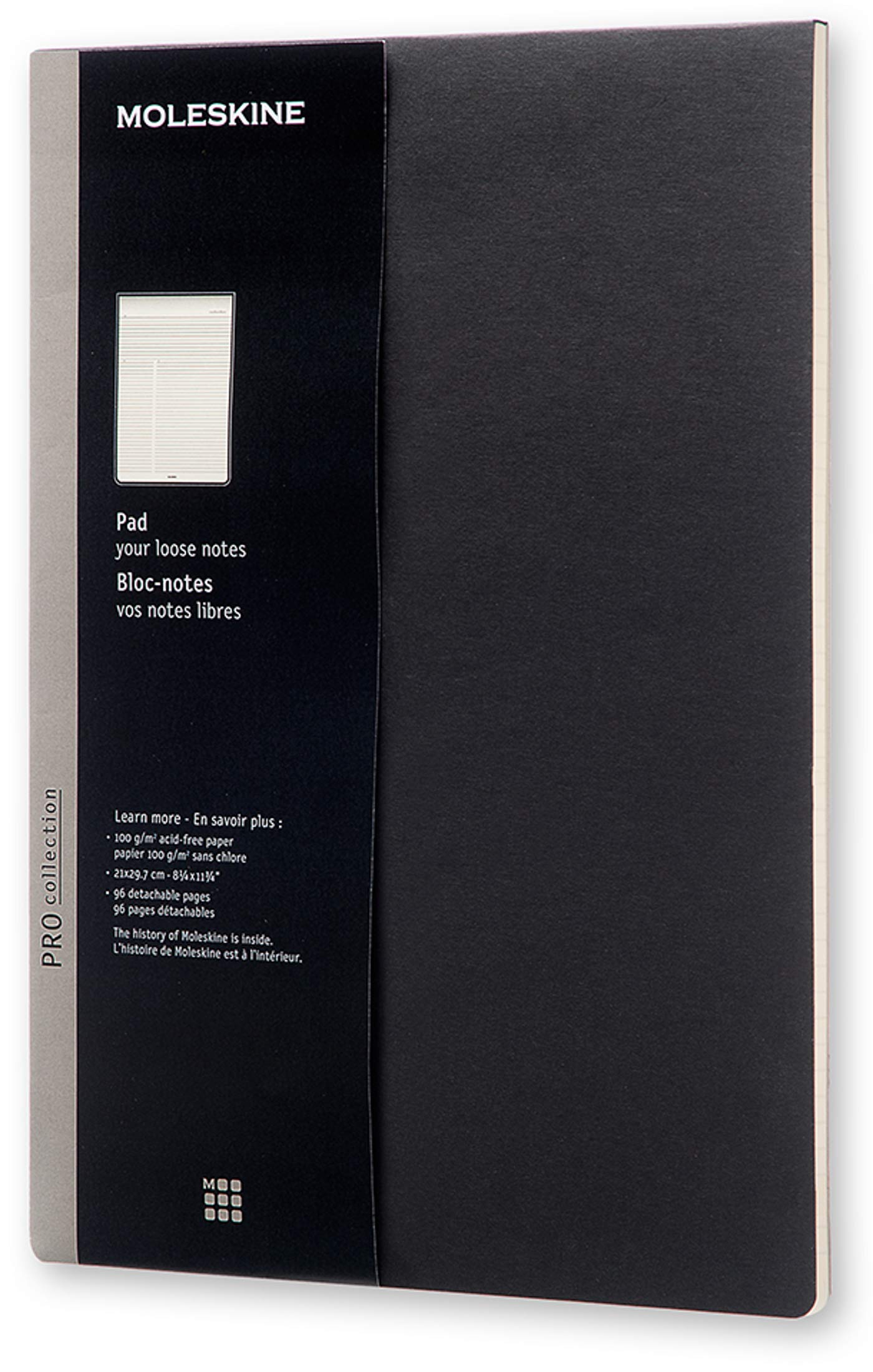 moleskine-pro-pad-taccuino-appunti-large-13x21-cm-nero-fogli-staccabili image 6