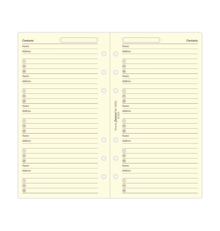 filofax-rubrica-completa-crema-personal-20-fogli image 4