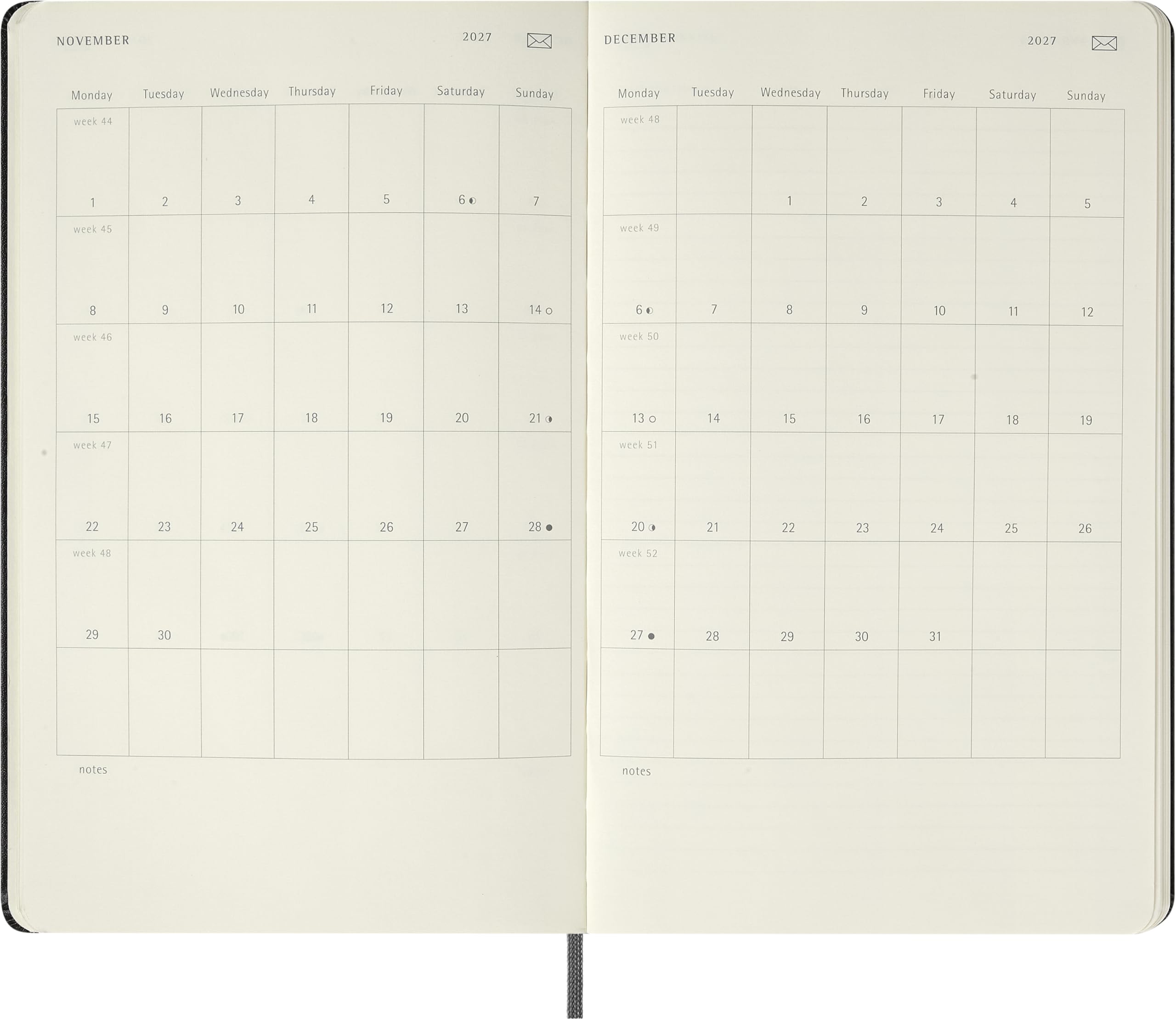 moleskine-smart-planner-2027-settimanale-large-nero-13x21-cm image 3