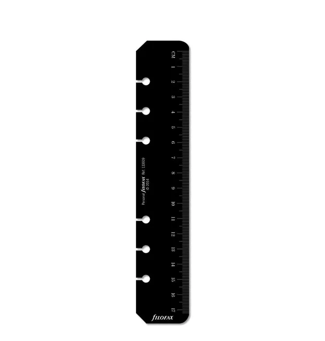 filofax-segnalibro-righello-personal-nero image 1