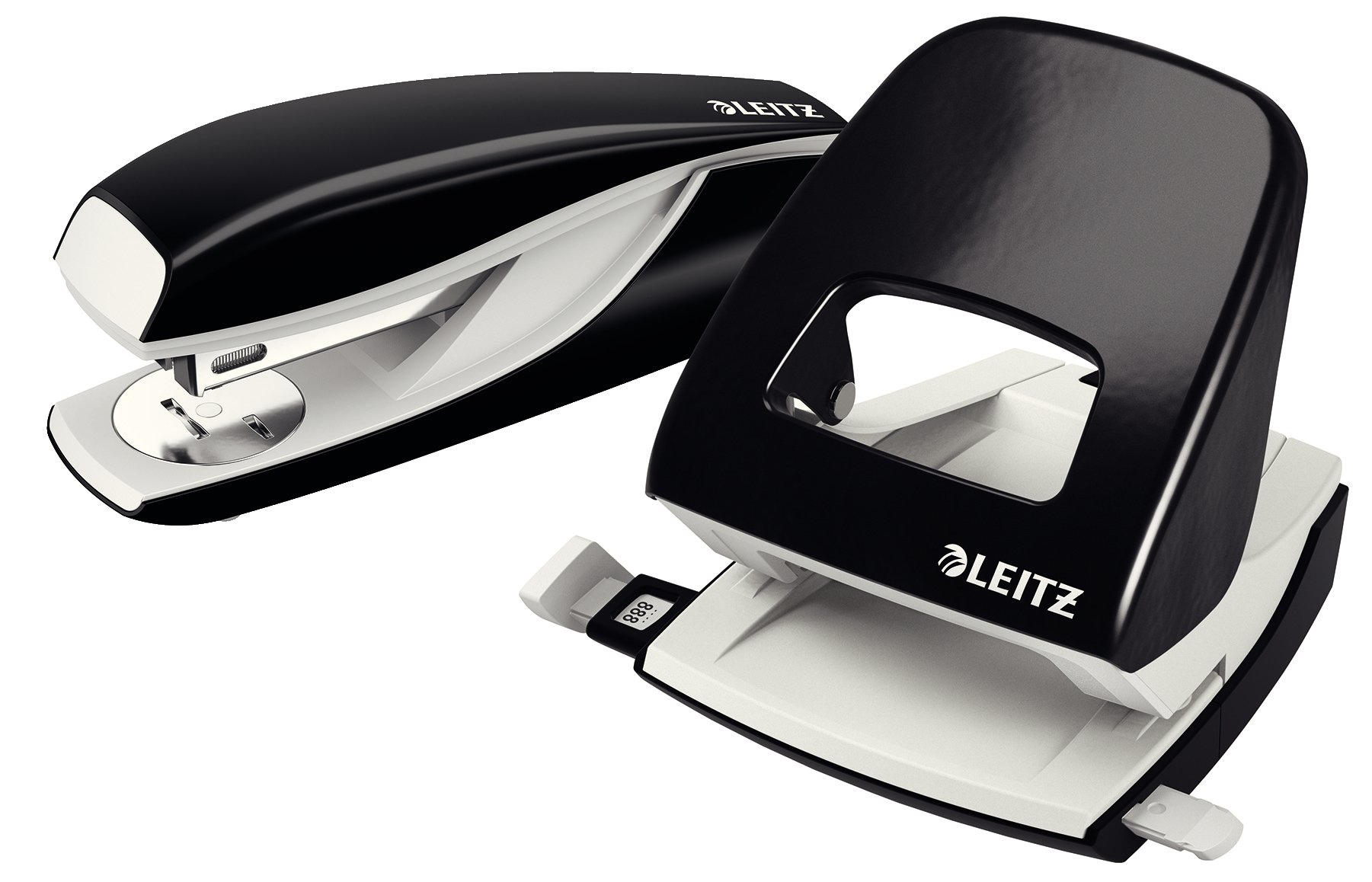 leitz-nexxt-set-perforatore-5008-cucitrice-5502-30-fogli-nero-50950095 image 1