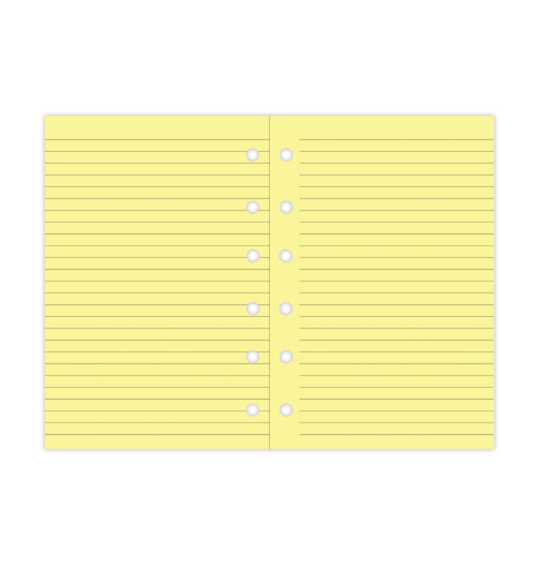 filofax-fogli-a-righe-giallo-pocket-20-fogli image 5