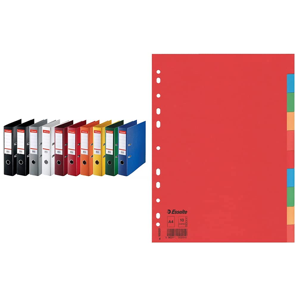 esselte-essentials-raccoglitori-a-leva-a4-dorso-75-mm-550-fogli-10-pezzi-assorti image 5