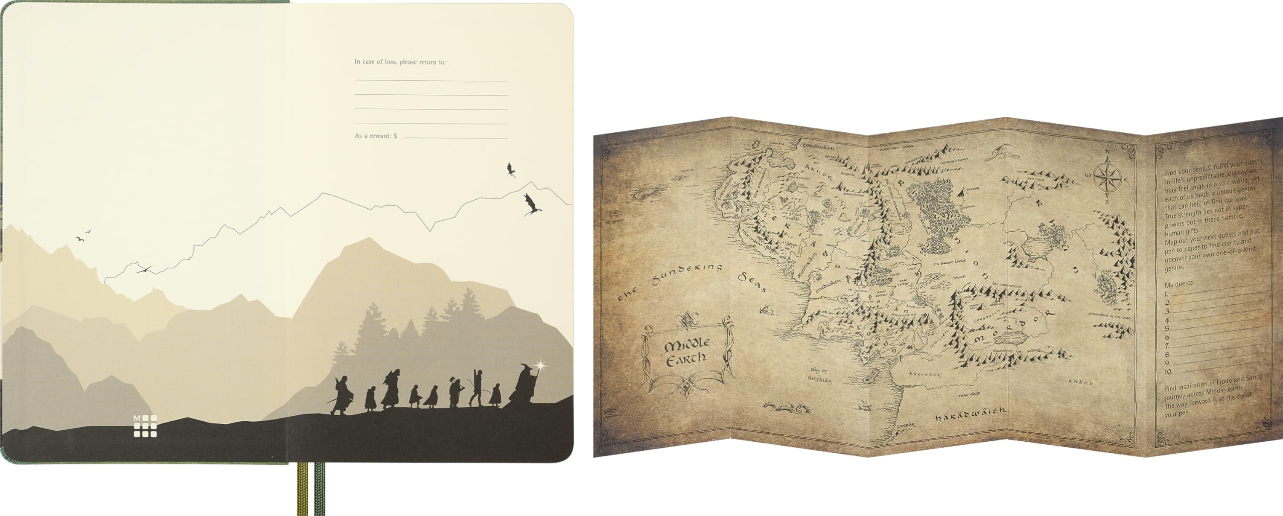 moleskine-agenda-giornaliera-12-mesi-2027-il-signore-degli-anelli-large-13-x-21- image 2