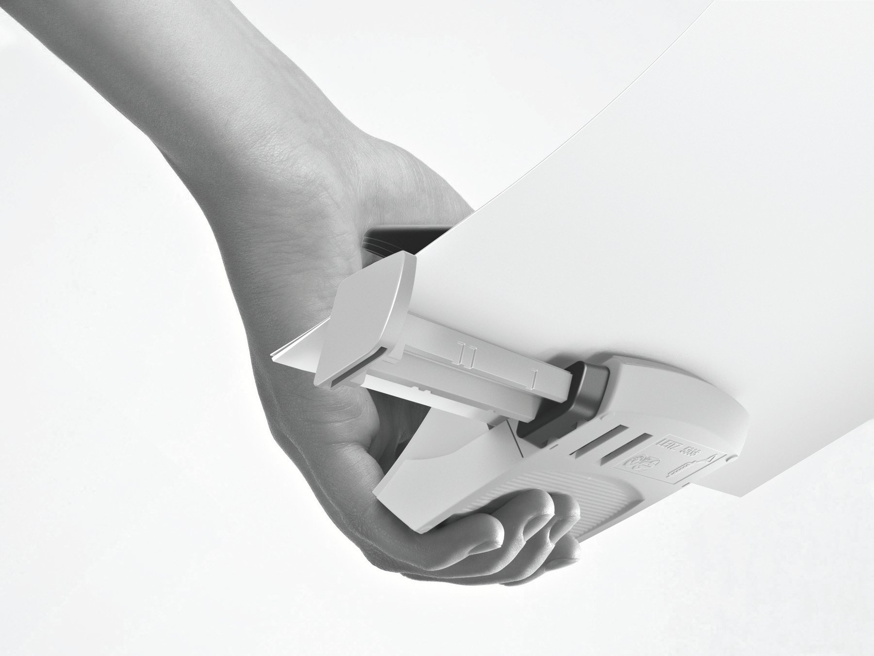 leitz-perforatrice-da-ufficio-compatta-nexxt-grigio-metallo-16-fogli image 4